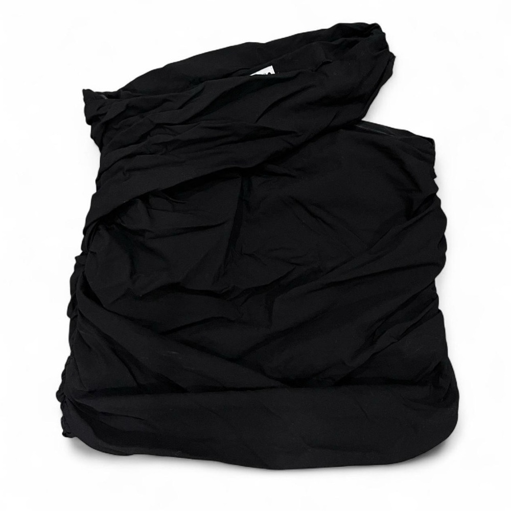 Zara Black One-Shoulder Top
